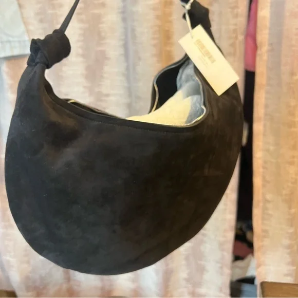 Reformation Rhea Suede Hobo Bag, BRAND NEW - Picture 9 of 11